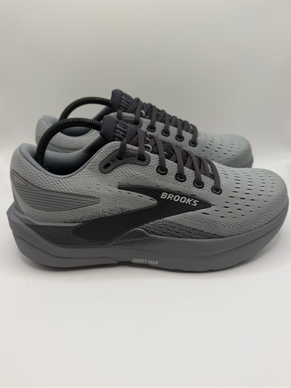Brooks Ghost Max 3 Mens Size 8.5 4E Extra Wide Gray Road Running Shoes - Picture 10 of 16